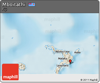 Shaded Relief 3D Map of Mboitathi