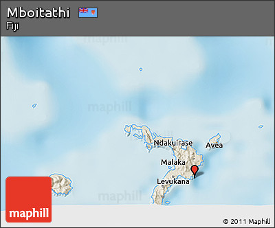 Shaded Relief 3D Map of Mboitathi