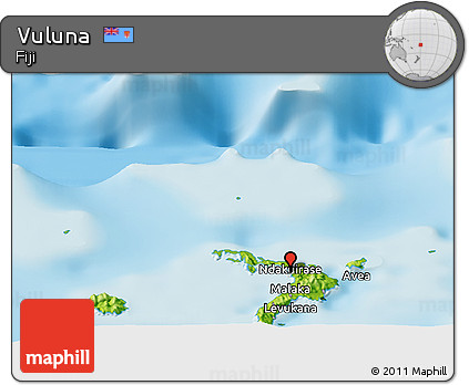 Physical Panoramic Map of Vuluna