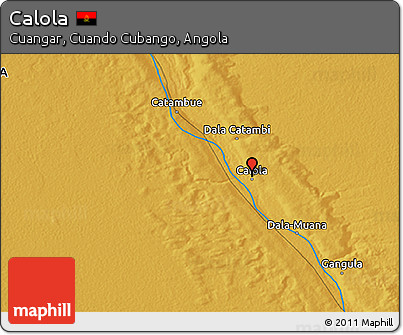 Physical 3D Map of Calola