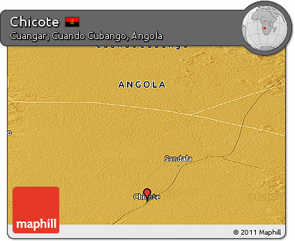 Physical Panoramic Map of Chicote