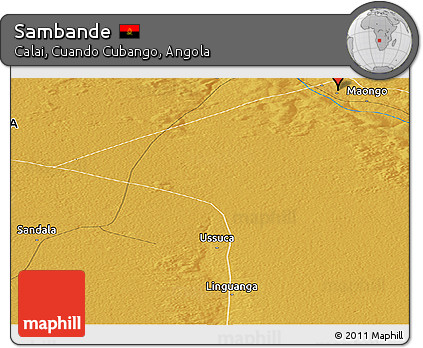 Physical Panoramic Map of Sambande