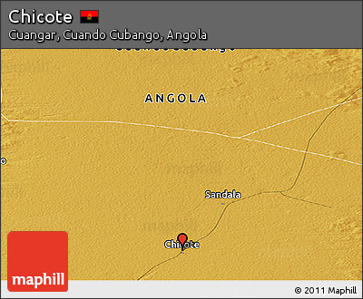 Physical Panoramic Map of Chicote