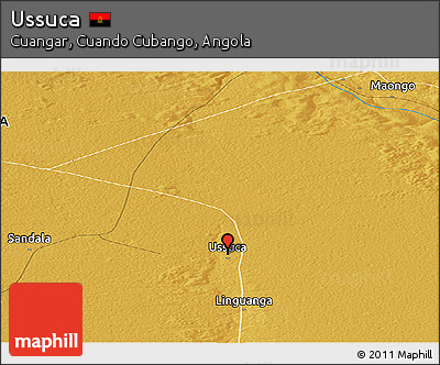 Physical Panoramic Map of Ussuca