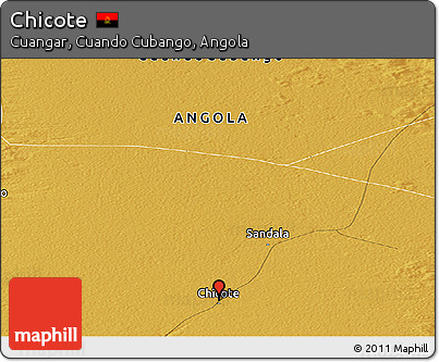 Physical Panoramic Map of Chicote