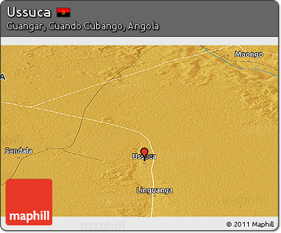 Physical Panoramic Map of Ussuca