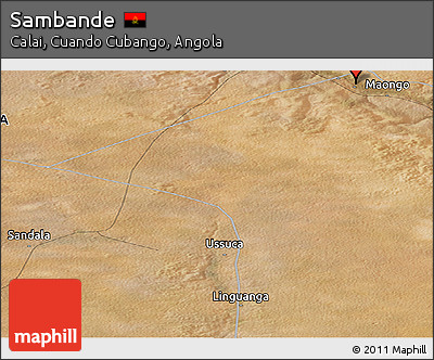 Satellite Panoramic Map of Sambande