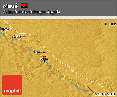 Physical 3D Map of Maué