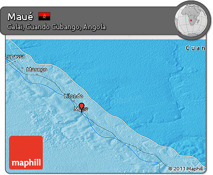 Political 3D Map of Maué