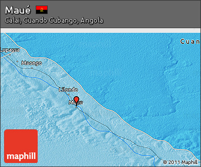 Political 3D Map of Maué