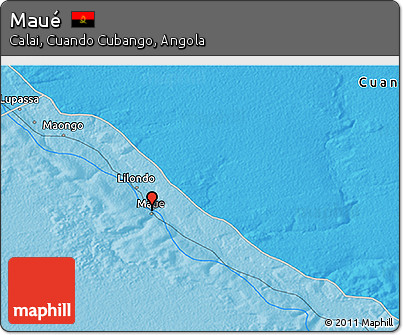 Political 3D Map of Maué