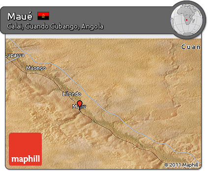 Satellite 3D Map of Maué