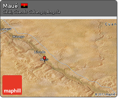 Satellite 3D Map of Maué