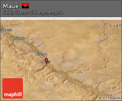 Satellite 3D Map of Maué