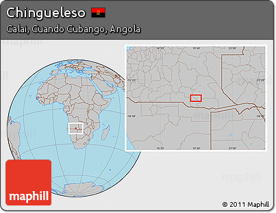 Gray Location Map of Chingueleso