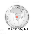 Outline Map of the Area around 16° 59' 54" S, 19° 37' 30" E, rectangular outline