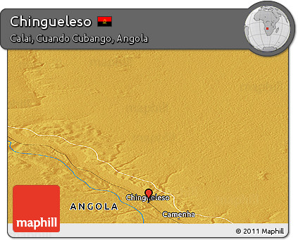 Physical Panoramic Map of Chingueleso