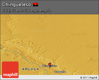 Physical Panoramic Map of Chingueleso