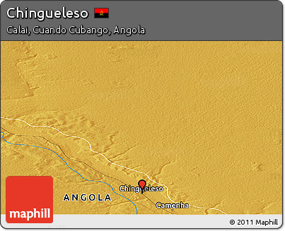 Physical Panoramic Map of Chingueleso
