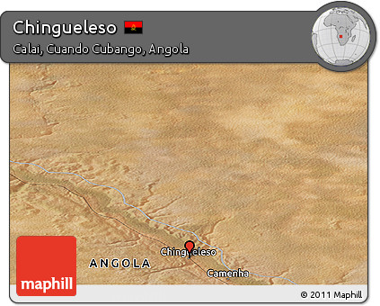 Satellite Panoramic Map of Chingueleso