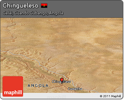 Satellite Panoramic Map of Chingueleso