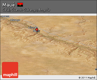 Satellite Panoramic Map of Maué