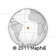 Outline Map of the Area around 16° 59' 54" S, 19° 28' 30" W, rectangular outline