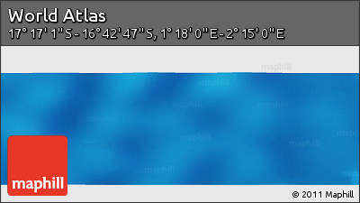 Physical Panoramic Map of the Area around 16° 59' 54" S, 1° 46' 29" E