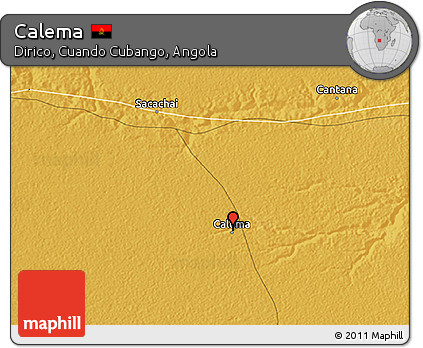 Physical 3D Map of Calema
