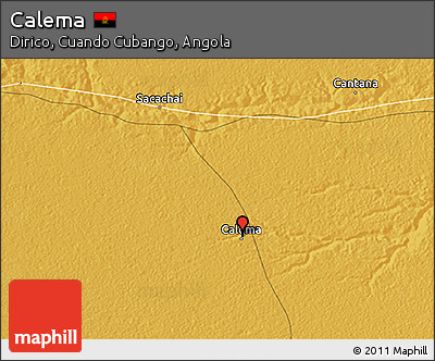 Physical 3D Map of Calema