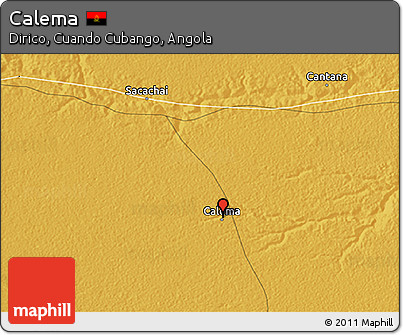Physical 3D Map of Calema