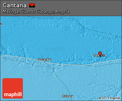 Political 3D Map of Cantana