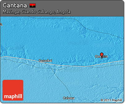 Political 3D Map of Cantana