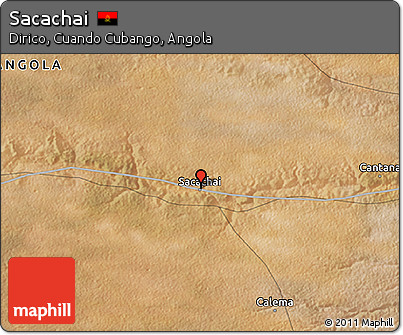 Satellite 3D Map of Sacachai