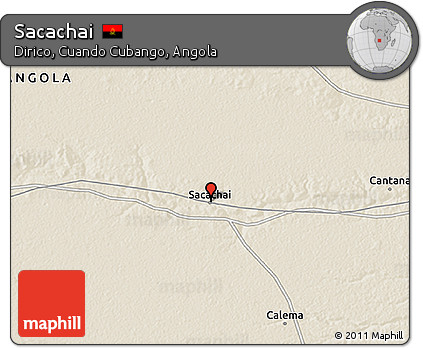 Shaded Relief 3D Map of Sacachai