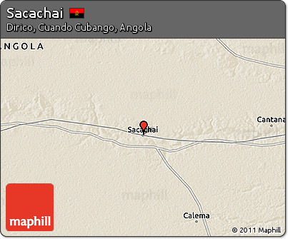 Shaded Relief 3D Map of Sacachai