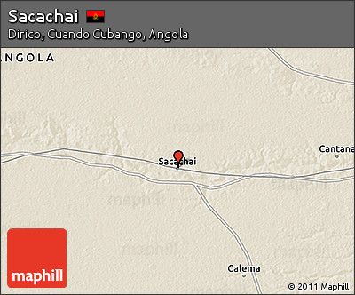 Shaded Relief 3D Map of Sacachai