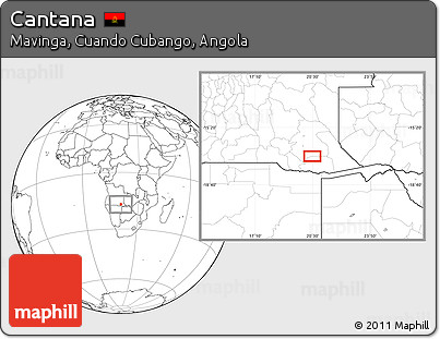 Blank Location Map of Cantana