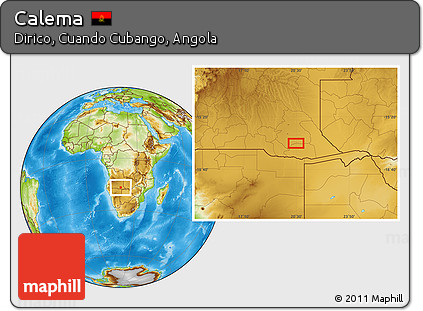 Physical Location Map of Calema