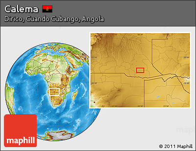 Physical Location Map of Calema