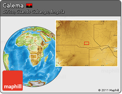 Physical Location Map of Calema