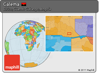 Political Location Map of Calema