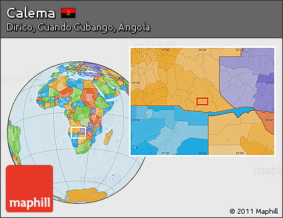 Political Location Map of Calema