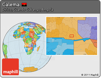 Political Location Map of Calema