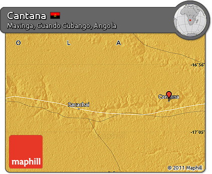 Physical Map of Cantana