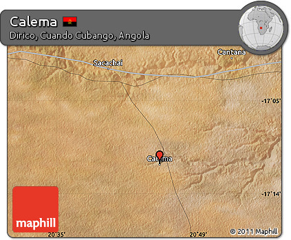 Satellite Map of Calema