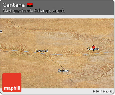 Satellite Panoramic Map of Cantana