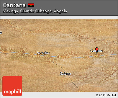 Satellite Panoramic Map of Cantana