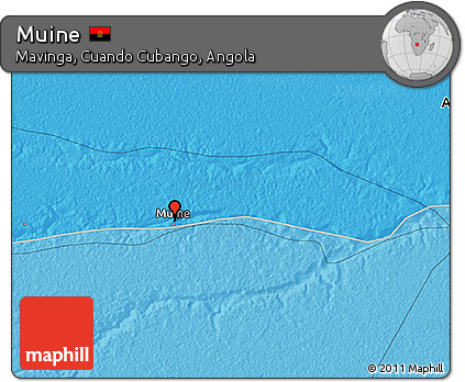Political 3D Map of Muine