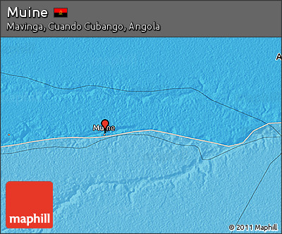 Political 3D Map of Muine